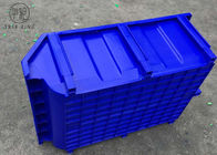 파랑/부속의 안전한 저장을 위한 플라스틱 궤 상자를 겹쳐 쌓이는 빨강 600 * 400 * 230mm