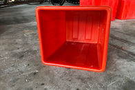 단단한 튼튼한 서류상 재생 용기, 빨간색에 있는 플라스틱 부엌 쓰레기 궤